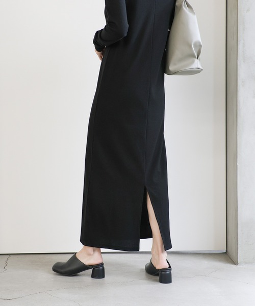 select MOCA（セレクトモカ）の「カットアウトリブワンピース（ワンピース・レディース・ブラック/モカ・LARGE/MEDIUM）」の19枚目の写真