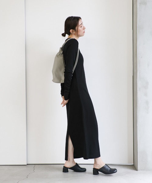 select MOCA（セレクトモカ）の「カットアウトリブワンピース（ワンピース・レディース・ブラック/モカ・LARGE/MEDIUM）」の17枚目の写真