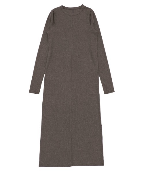 select MOCA（セレクトモカ）の「カットアウトリブワンピース（ワンピース・レディース・ブラック/モカ・LARGE/MEDIUM）」の21枚目の写真