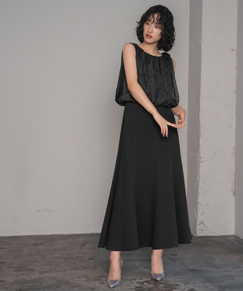 girl(ガール)の「【3WAY 着回しを楽しめる】ドット ジャカード ケープ マーメイド ロング 結婚式 ワンピース パーティードレス オケージョンドレス お呼ばれ 二次会 成人式 同窓会 謝恩会(ドレス・レディース・ブラック/グレー/ベージュ×ブラック・S/M/L/2L)」の19枚目の写真