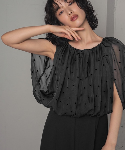 girl(ガール)の「【3WAY 着回しを楽しめる】ドット ジャカード ケープ マーメイド ロング 結婚式 ワンピース パーティードレス オケージョンドレス お呼ばれ 二次会 成人式 同窓会 謝恩会(ドレス・レディース・ブラック/グレー/ベージュ×ブラック・S/M/L/2L)」の18枚目の写真