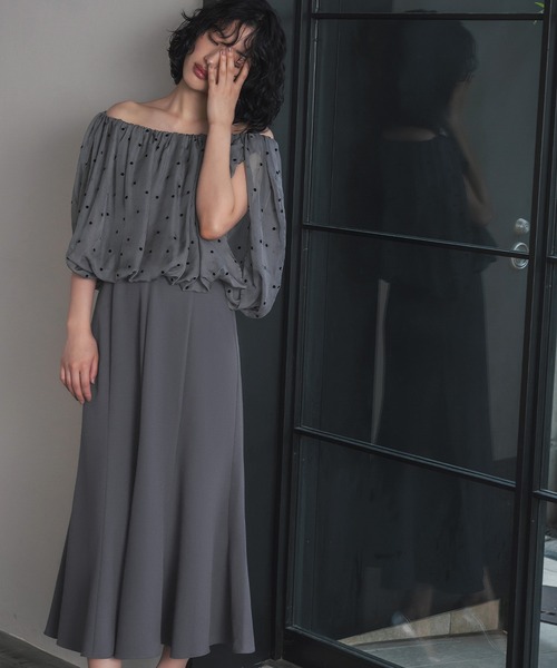 girl(ガール)の「【3WAY 着回しを楽しめる】ドット ジャカード ケープ マーメイド ロング 結婚式 ワンピース パーティードレス オケージョンドレス お呼ばれ 二次会 成人式 同窓会 謝恩会(ドレス・レディース・ブラック/グレー/ベージュ×ブラック・S/M/L/2L)」の15枚目の写真