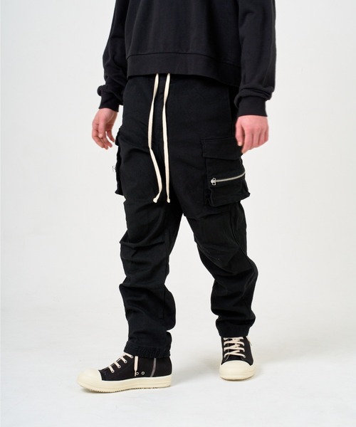 ANDRAP（アンドラップ）の「ANDRAP/アンドラップ/ZIP CARGOPANTS/ジップカーゴパンツ（カーゴパンツ・メンズ・ブラック/カーキ・S/M/L/XL）」の13枚目の写真