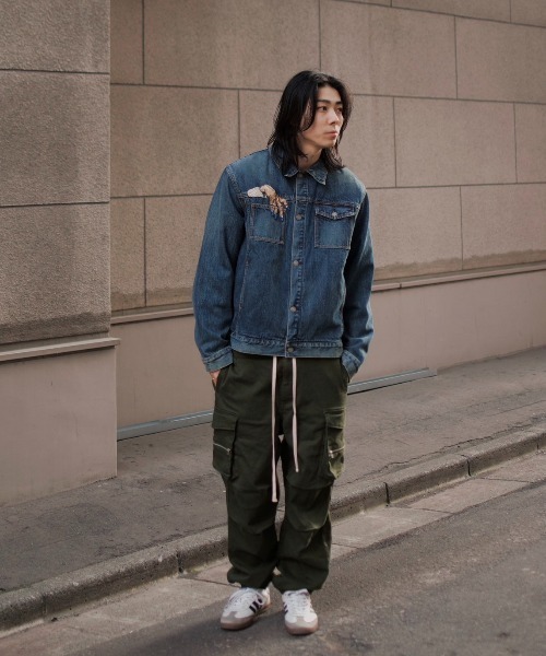 ANDRAP（アンドラップ）の「ANDRAP/アンドラップ/ZIP CARGOPANTS/ジップカーゴパンツ（カーゴパンツ・メンズ・ブラック/カーキ・S/M/L/XL）」の11枚目の写真
