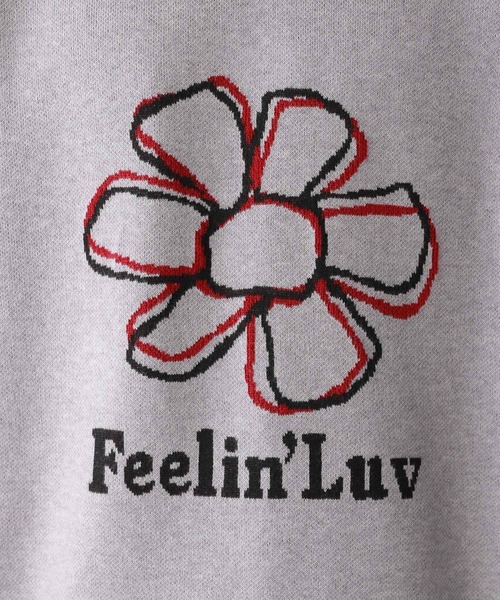 RAGEBLUE（レイジブルー）の「ジャガード/オーバーサイズモチーフニット（ニット/セーター・メンズ・ネイビー/グレー/ピンク/ホワイト・MEDIUM/LARGE）」の7枚目の写真