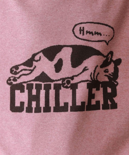 RAGEBLUE（レイジブルー）の「ジャガード/オーバーサイズモチーフニット（ニット/セーター・メンズ・ネイビー/グレー/ピンク/ホワイト・MEDIUM/LARGE）」の6枚目の写真