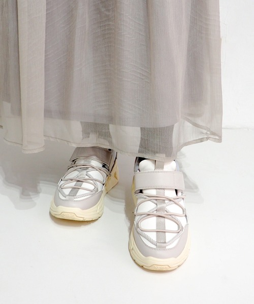 あしながおじさん（アシナガオジサン）の「軽量｜アウトドアスニーカー　5510031（スニーカー・レディース・マルチ/ブラック/ホワイト・L/M/S/LL）」の13枚目の写真