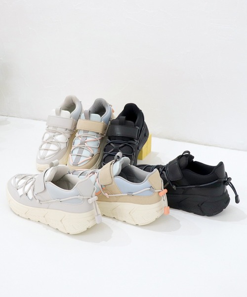 あしながおじさん（アシナガオジサン）の「軽量｜アウトドアスニーカー　5510031（スニーカー・レディース・マルチ/ブラック/ホワイト・L/M/S/LL）」の19枚目の写真