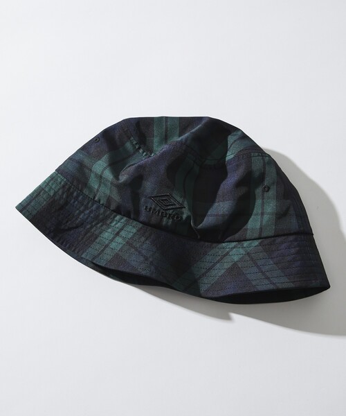 UMBRO（アンブロ）の「UMBRO/アンブロ 別注 Logo Bucket Hat/ロゴ バケットハット（ハット・メンズ・グレー系/ベージュ系/チェック・ONE SIZE）」の3枚目の写真