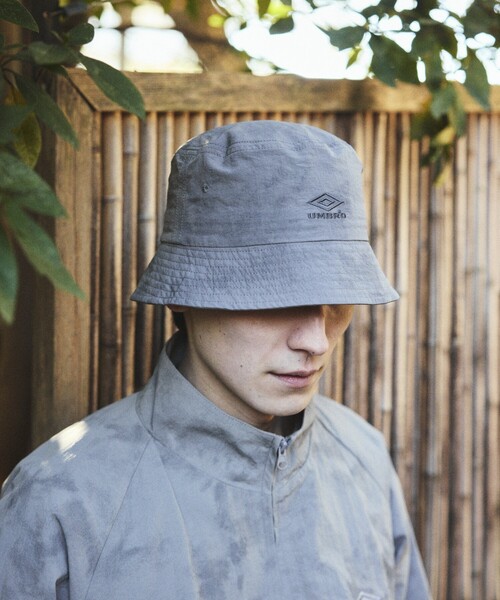 UMBRO（アンブロ）の「UMBRO/アンブロ 別注 Logo Bucket Hat/ロゴ バケットハット（ハット・メンズ・グレー系/ベージュ系/チェック・ONE SIZE）」の13枚目の写真