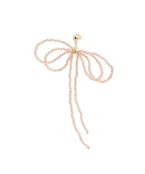 RESEXXY（リゼクシー）の「クリアビーズリボンピアス（ピアス（両耳用）・レディース・クリア/ピンク・FREE）」の7枚目の写真