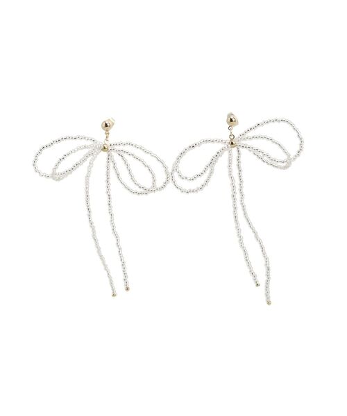 RESEXXY（リゼクシー）の「クリアビーズリボンピアス（ピアス（両耳用）・レディース・クリア/ピンク・FREE）」の10枚目の写真