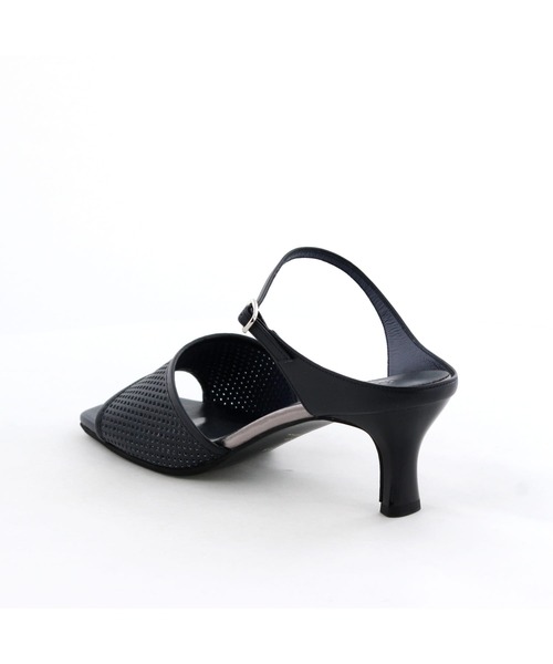 HIMIKO(ヒミコ)の「【Made in Japan】【HIMIKO】パンチングレザーヒールミュールサンダル/651218(サンダル・レディース・ネイビー/イエロー/アイボリー・23.0cm/25.5cm/24.5cm/23.5cm/22.0cm/21.5cm/25.0cm/24.0cm/22.5cm)」の8枚目の写真