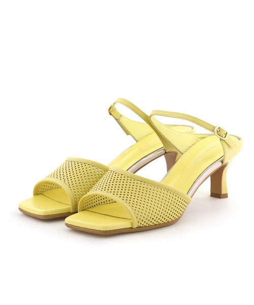HIMIKO(ヒミコ)の「【Made in Japan】【HIMIKO】パンチングレザーヒールミュールサンダル/651218(サンダル・レディース・ネイビー/イエロー/アイボリー・23.0cm/25.5cm/24.5cm/23.5cm/22.0cm/21.5cm/25.0cm/24.0cm/22.5cm)」の12枚目の写真