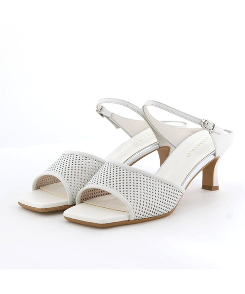 HIMIKO(ヒミコ)の「【Made in Japan】【HIMIKO】パンチングレザーヒールミュールサンダル/651218(サンダル・レディース・ネイビー/イエロー/アイボリー・23.0cm/25.5cm/24.5cm/23.5cm/22.0cm/21.5cm/25.0cm/24.0cm/22.5cm)」の13枚目の写真