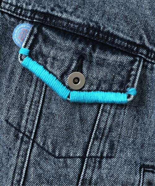 BREEZE（ブリーズ）の「【ジュニア対応】ケミカルデニムジャケット（デニムジャケット・キッズ・サックスブルー・90/100/110/130/140/120）」の5枚目の写真