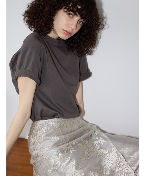 AIC.（エーアイシー）の「【再入荷】バックレイヤードフィットTシャツ（Tシャツ/カットソー・レディース・オフホワイト/チャコールグレー/ブラック・FREE）」の10枚目の写真