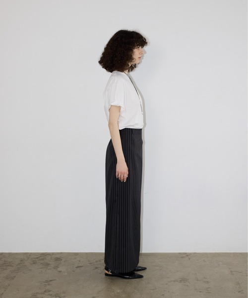 AIC.（エーアイシー）の「【再入荷】バックレイヤードフィットTシャツ（Tシャツ/カットソー・レディース・オフホワイト/チャコールグレー/ブラック・FREE）」の22枚目の写真