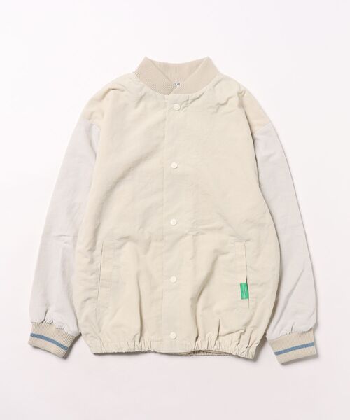 BREEZE(ブリーズ)の「【ジュニア対応】ナンバリングブルゾン(ブルゾン・キッズ・ベージュ/ネイビー・140/90/100/110/120/80/130)」の1枚目の写真