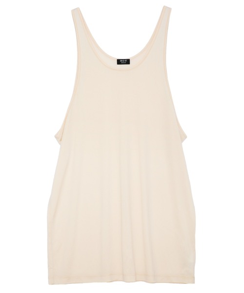 IRIS47(イリスフォーセブン)の「【IRIS 47】velvety tank tops/ベルベティ タンク トップス(Tシャツ/カットソー・レディース・ブラック/ナチュラル・FREE)」の3枚目の写真
