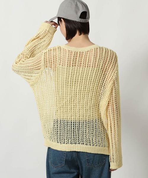 LAKOLE（ラコレ）の「メッシュニットプルオーバー / 318995（ニット/セーター・レディース・グレー/アイボリー/ミント/イエロー・FREE）」の19枚目の写真