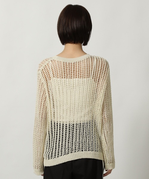 LAKOLE（ラコレ）の「メッシュニットプルオーバー / 318995（ニット/セーター・レディース・グレー/アイボリー/ミント/イエロー・FREE）」の22枚目の写真