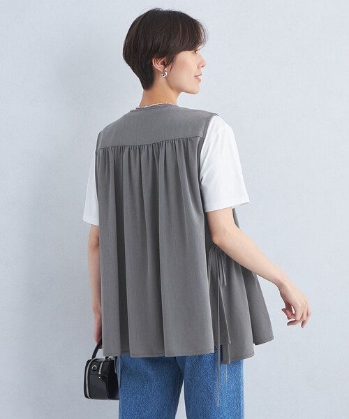 PROTAGONISTA（プロタゴニスタ）の「【別注】＜PROTAGONISTA＞2WAY ベスト（ベスト・レディース・ベージュ/グレー・FREE）」の5枚目の写真