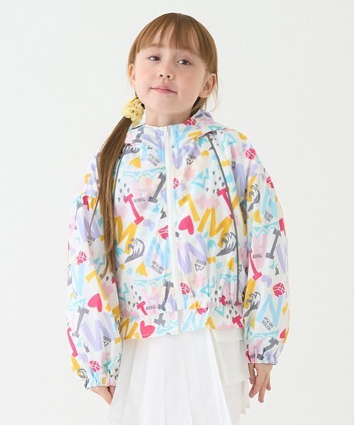 minimal（ミニマル）の「【撥水】ペプラムマンパ（ブルゾン・キッズ・ピンク/ミント/カラフル/ホワイト・90cm/110cm/100cm/120cm/130cm/140cm）」の4枚目の写真