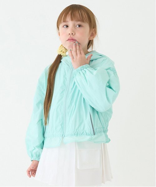 minimal（ミニマル）の「【撥水】ペプラムマンパ（ブルゾン・キッズ・ピンク/ミント/カラフル/ホワイト・90cm/110cm/100cm/120cm/130cm/140cm）」の2枚目の写真