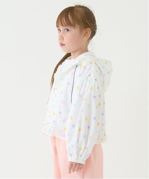 minimal（ミニマル）の「【撥水】ペプラムマンパ（ブルゾン・キッズ・ピンク/ミント/カラフル/ホワイト・90cm/110cm/100cm/120cm/130cm/140cm）」の5枚目の写真