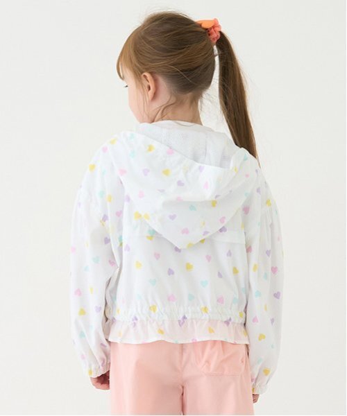 minimal（ミニマル）の「【撥水】ペプラムマンパ（ブルゾン・キッズ・ピンク/ミント/カラフル/ホワイト・90cm/110cm/100cm/120cm/130cm/140cm）」の6枚目の写真