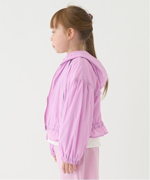 minimal（ミニマル）の「【撥水】ペプラムマンパ（ブルゾン・キッズ・ピンク/ミント/カラフル/ホワイト・90cm/110cm/100cm/120cm/130cm/140cm）」の7枚目の写真