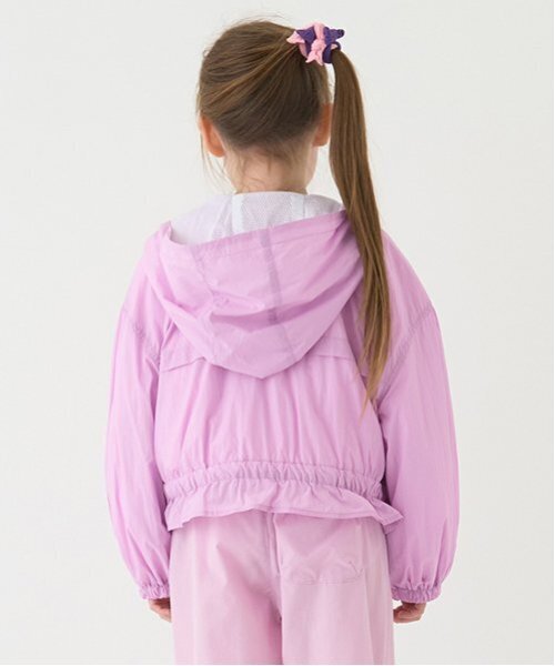 minimal（ミニマル）の「【撥水】ペプラムマンパ（ブルゾン・キッズ・ピンク/ミント/カラフル/ホワイト・90cm/110cm/100cm/120cm/130cm/140cm）」の8枚目の写真