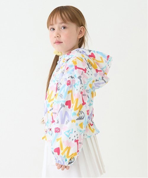minimal（ミニマル）の「【撥水】ペプラムマンパ（ブルゾン・キッズ・ピンク/ミント/カラフル/ホワイト・90cm/110cm/100cm/120cm/130cm/140cm）」の10枚目の写真