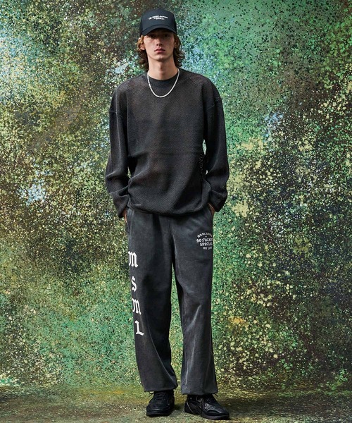 MSML(エムエスエムエル)の「MESH LONG SLEEVE CUTSEW(Tシャツ/カットソー・メンズ・ブラック/ライトブルー・L/M/S/XL)」の19枚目の写真
