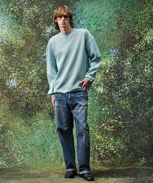 MSML(エムエスエムエル)の「MESH LONG SLEEVE CUTSEW(Tシャツ/カットソー・メンズ・ブラック/ライトブルー・L/M/S/XL)」の8枚目の写真