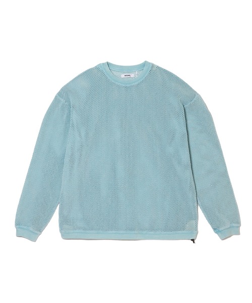 MSML(エムエスエムエル)の「MESH LONG SLEEVE CUTSEW(Tシャツ/カットソー・メンズ・ブラック/ライトブルー・L/M/S/XL)」の9枚目の写真