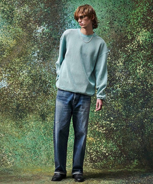 MSML(エムエスエムエル)の「MESH LONG SLEEVE CUTSEW(Tシャツ/カットソー・メンズ・ブラック/ライトブルー・L/M/S/XL)」の3枚目の写真