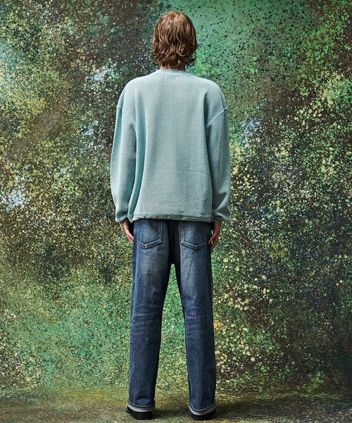 MSML(エムエスエムエル)の「MESH LONG SLEEVE CUTSEW(Tシャツ/カットソー・メンズ・ブラック/ライトブルー・L/M/S/XL)」の4枚目の写真