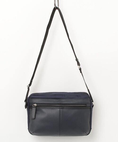 L.E.D.BITES（エルイーディーバイツ）の「コンビネーション素材　ショルダーバッグ　横型（ショルダーバッグ・メンズ・ブルー/ブラック・ONE SIZE）」の2枚目の写真