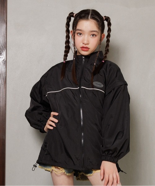BTS WOVEN JACKET PEACH M 新品ウィンドブレーカー M Hood in Windbreaker JKT |イーアス沖縄豊崎