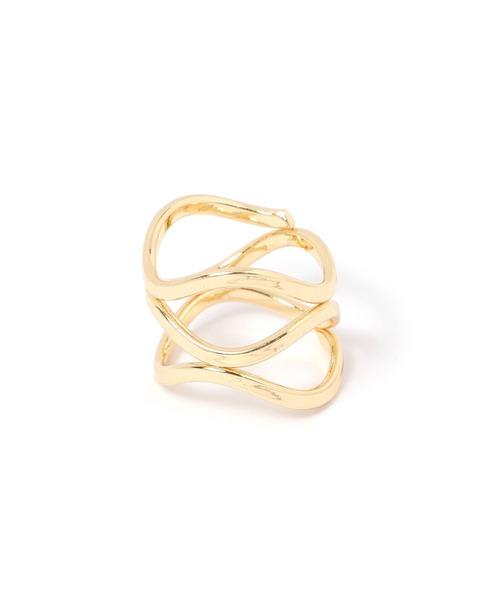 LAKOLE（ラコレ）の「変形レイヤードリング / 318554（リング・レディース・ブラック/その他1/その他2・FREE）」の3枚目の写真