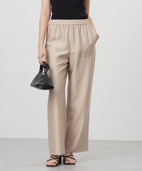 ワッシャーツイル ワイドストレートパンツ（その他パンツ）｜ICB