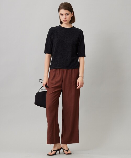 ワッシャーツイル ワイドストレートパンツ（その他パンツ）｜ICB