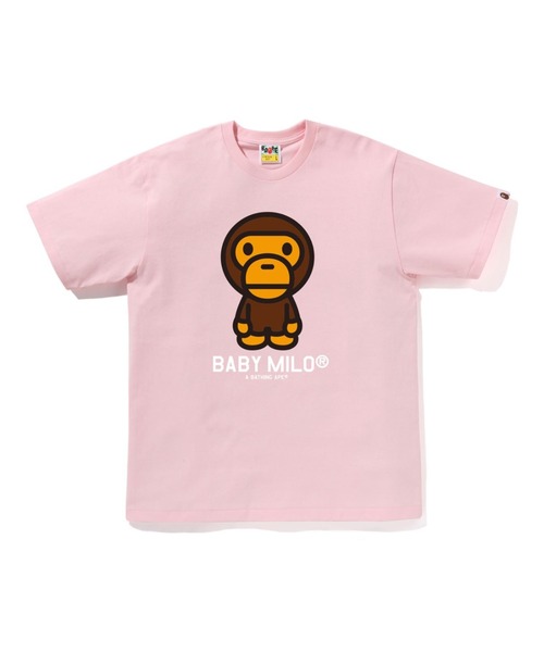 A BATHING APE（アベイシングエイプ）の「BABY MILO TEE（Tシャツ/カットソー・メンズ・ホワイト/ピンク/ベージュ/イエロー/ネイビー/グレー/ブルー/ブラック・XXX-LARGE/XX-LARGE/LARGE/X-LARGE/MEDIUM/SMALL）」の8枚目の写真