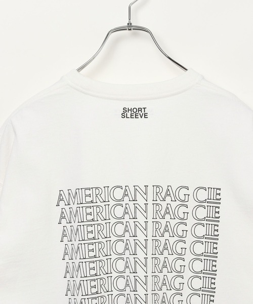 AMERICAN RAG CIE（アメリカンラグシー）の「【AMERICAN RAG CIE】リピートロゴTシャツ（ユニセックス）（Tシャツ/カットソー・レディース・ホワイト/ブラック・MEDIUM/LARGE）」の21枚目の写真