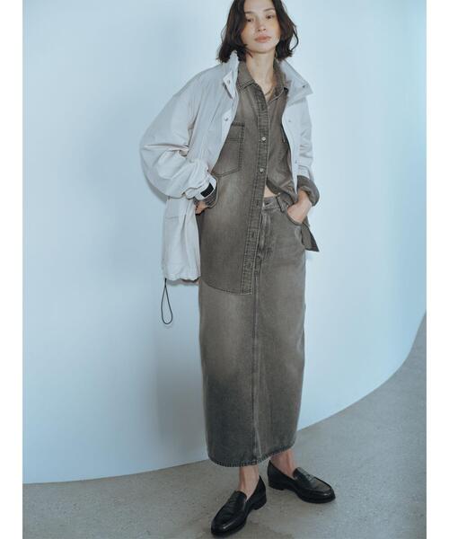 sm2rhythm（サマンサモスモスリズム）の「デニムオーバーサイズシャツ（シャツ/ブラウス・レディース・グレー/ブルー・F）」の7枚目の写真