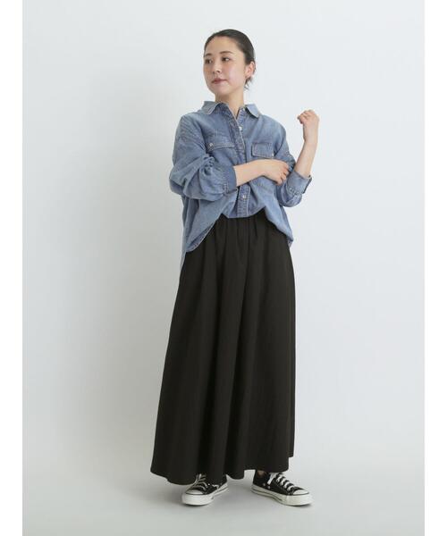 sm2rhythm（サマンサモスモスリズム）の「デニムオーバーサイズシャツ（シャツ/ブラウス・レディース・グレー/ブルー・F）」の13枚目の写真