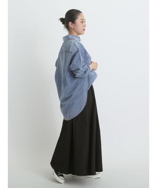 sm2rhythm（サマンサモスモスリズム）の「デニムオーバーサイズシャツ（シャツ/ブラウス・レディース・グレー/ブルー・F）」の16枚目の写真