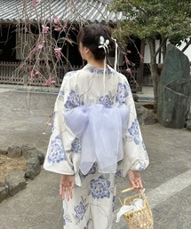 Ada.（エイダ）の「【低身長サイズあり】一夏の主役に! 着付けのいらない 浴衣 セット 《2WAY 3点セット キャミワンピ+セパレート浴衣上+帯》（浴衣）」